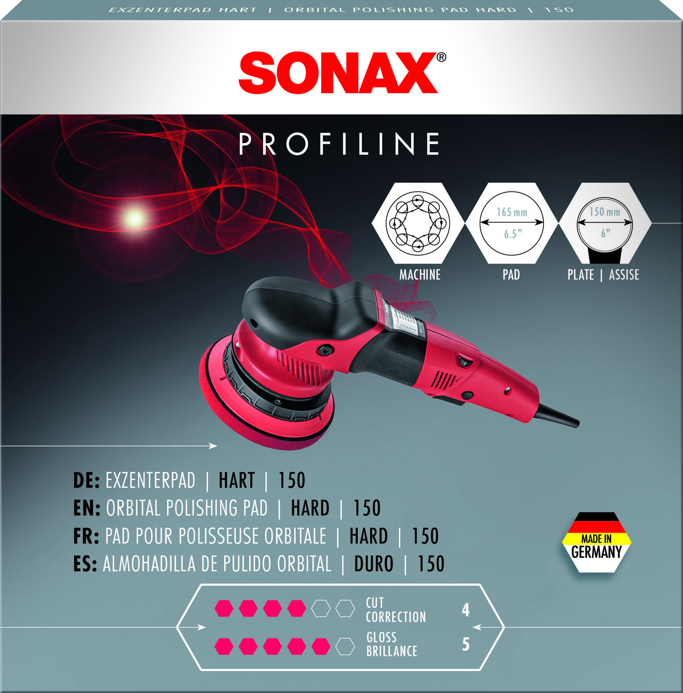 SONAX kietas poliravimo padas orbitinei mašinėlei 150