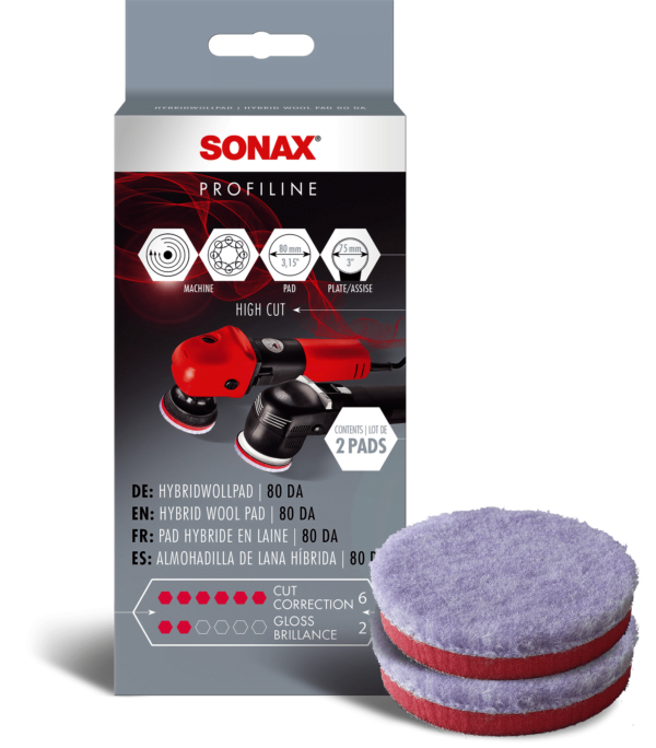 Sonax hibridinis avikailio poliravimo padas 80mm 494041