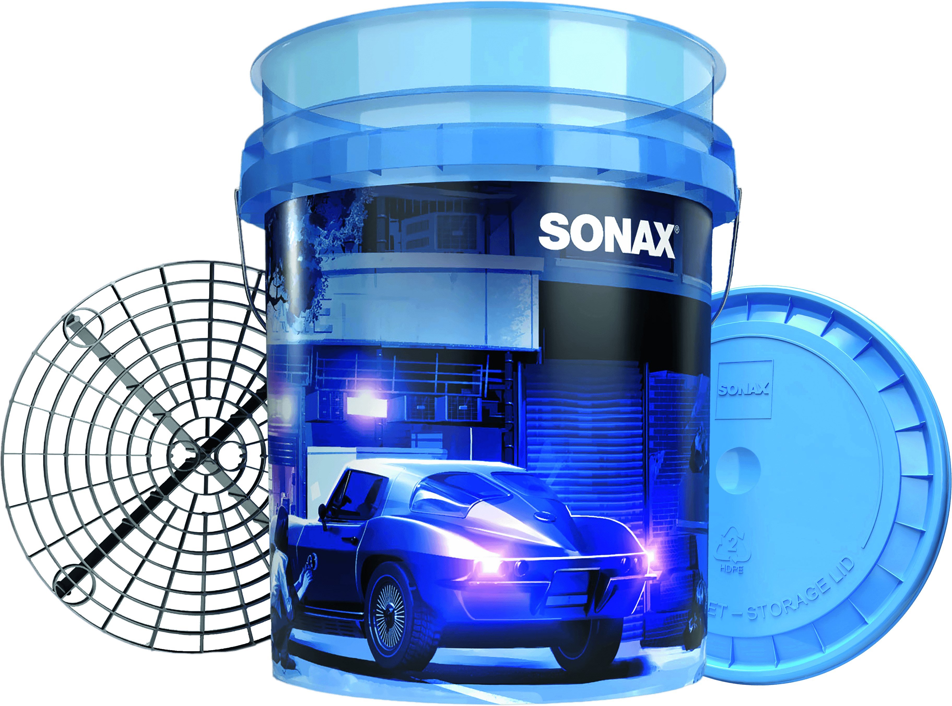 SONAX kibiras su grotelėmis ir dangčiu