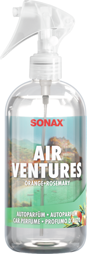 Purškiamas kvapas automobiliui AirVentures apelsinas su rozmarinu