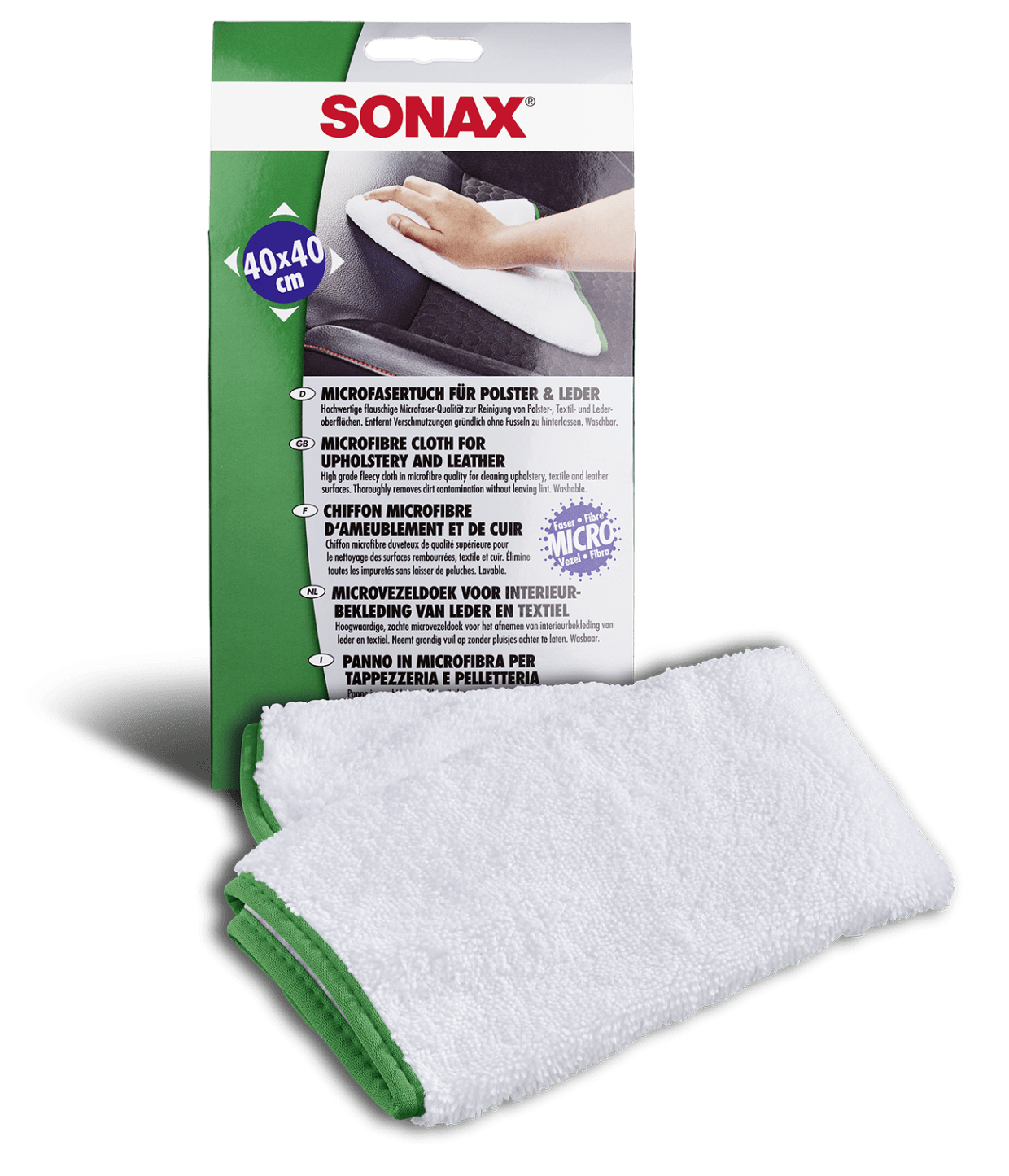 SONAX Mikropluošto šluostė apmušalams ir odai valyti