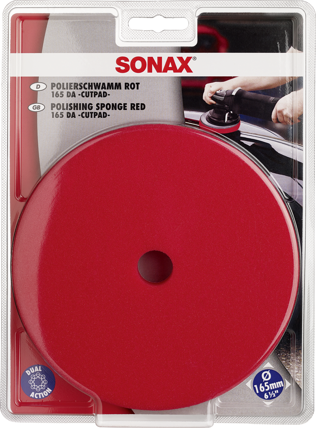 SONAX kietas poliravimo padas orbitinei mašinėlei, 165mm