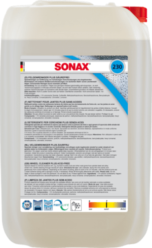 SONAX ratlankių valiklis be rūgščių 25l