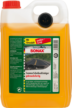SONAX Citrinų kvapo vasarinis stiklų apiplovimo skystis, 5L