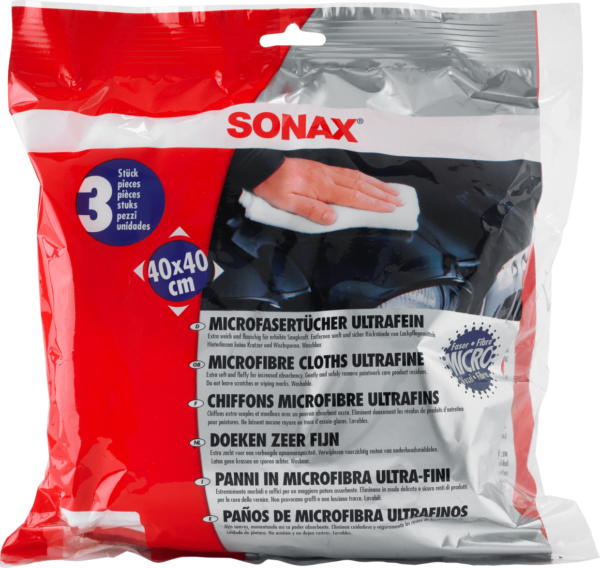 SONAX mikropluošto šluostė Ultrafine (3 vnt )