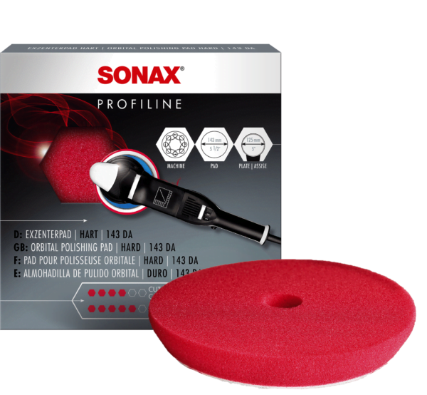 SONAX Kietas poliravimo padas orbitinei mašinėlei, DA 143mm